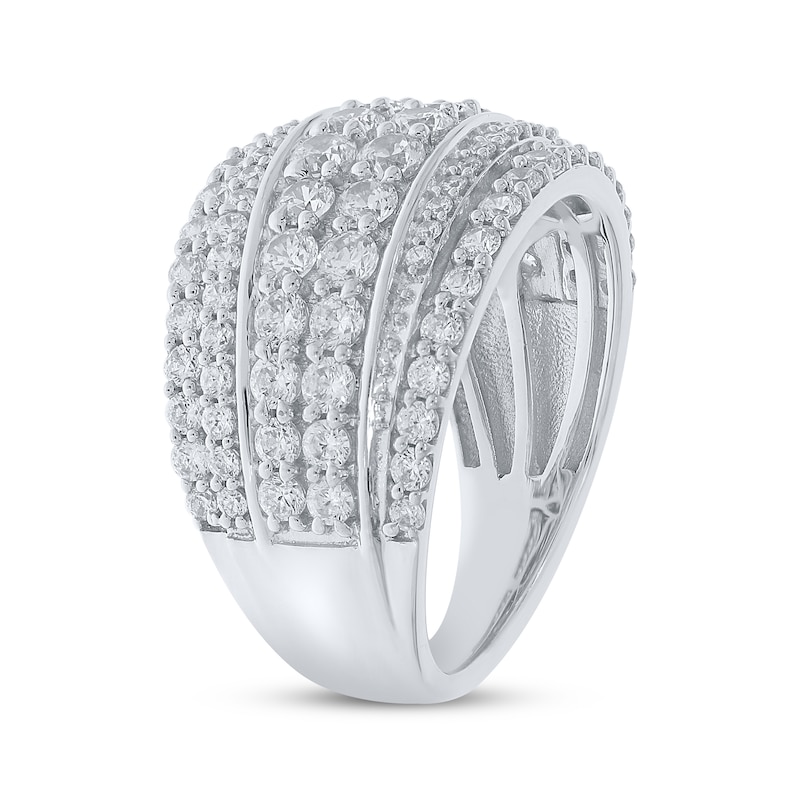 Main Image 2 of Adore Diamond Multi-Row Anniversary Ring 2 ct tw 10K White Gold