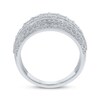Thumbnail Image 3 of Adore Diamond Multi-Row Anniversary Ring 2 ct tw 10K White Gold