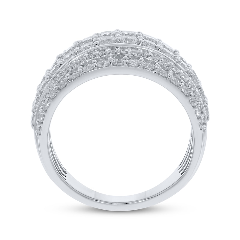 Main Image 3 of Adore Diamond Multi-Row Anniversary Ring 2 ct tw 10K White Gold