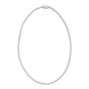 Thumbnail Image 1 of Diamond S-Link Necklace 1 ct tw Sterling Silver 17"