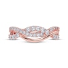 Thumbnail Image 3 of Diamond Wave Crossover Ring 1/2 ct tw 14K Rose Gold
