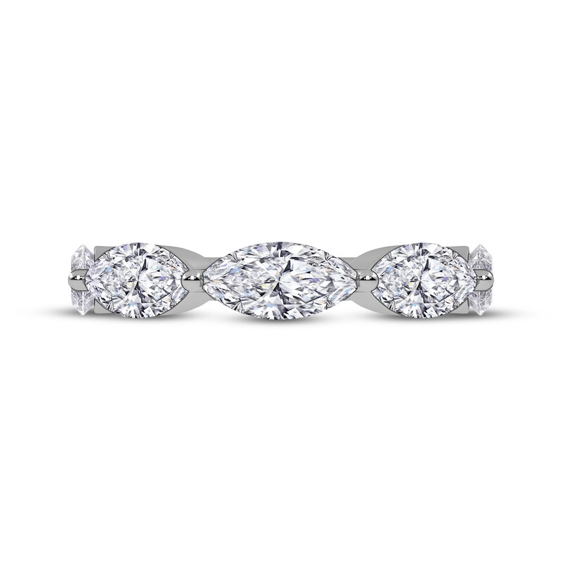 Main Image 3 of Adore Lab-Grown Diamonds Marquise-Cut East-West Anniversary Ring 2 ct tw 14K White Gold