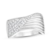 Thumbnail Image 1 of Diamond Wave Ring 3/4 ct tw 10K White Gold