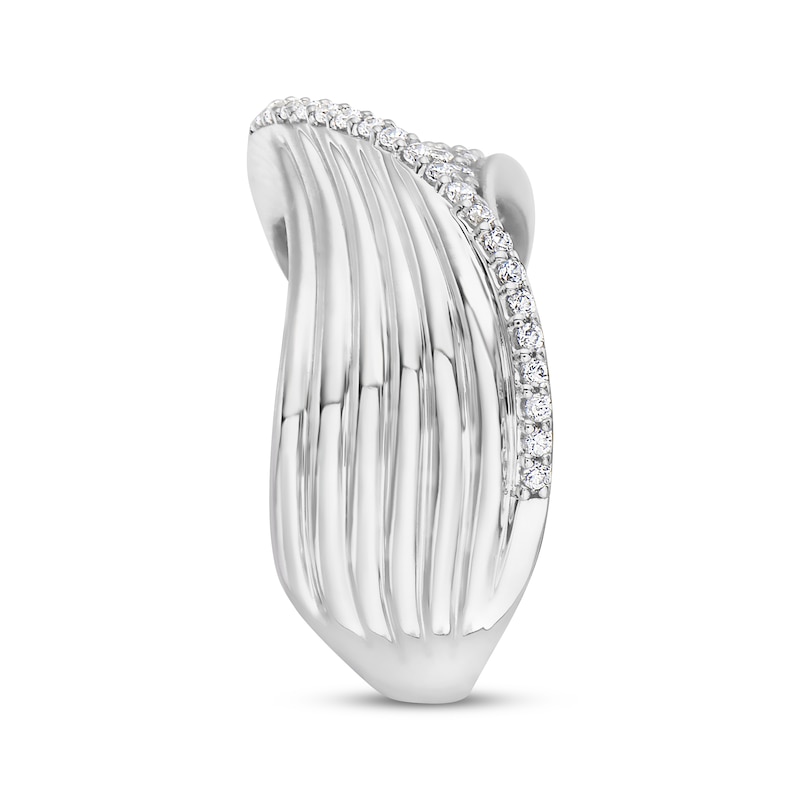 Main Image 3 of Diamond Wave Ring 3/4 ct tw 10K White Gold