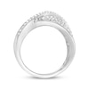 Thumbnail Image 4 of Diamond Wave Ring 3/4 ct tw 10K White Gold
