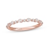 Thumbnail Image 1 of Neil Lane Artistry Pear-Shaped & Round-Cut Lab-Grown Diamond Anniversary Ring 5/8 ct tw 14K Rose Gold