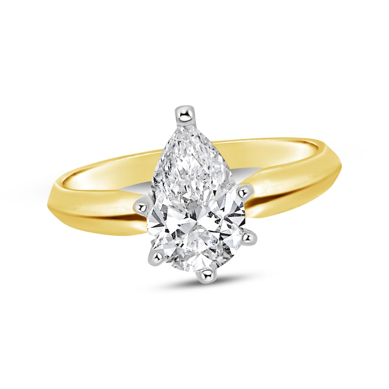 Main Image 1 of Adore Pear-Shaped Diamond Solitaire Engagement Ring 1 ct tw 14K Yellow Gold (I/I1)