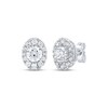 Thumbnail Image 1 of KAY Lab-Grown Diamonds Men's Oval Halo Stud Earrings 1-1/2 ct tw 10K White Gold