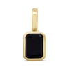 Thumbnail Image 1 of Emerald-Cut Black Onyx Bezel-Set Charm 10K Yellow Gold