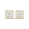 Thumbnail Image 2 of KAY Lab-Grown Diamonds Men's Multi-Stone Square Frame Stud Earrings 2 ct tw 10K Yellow Gold