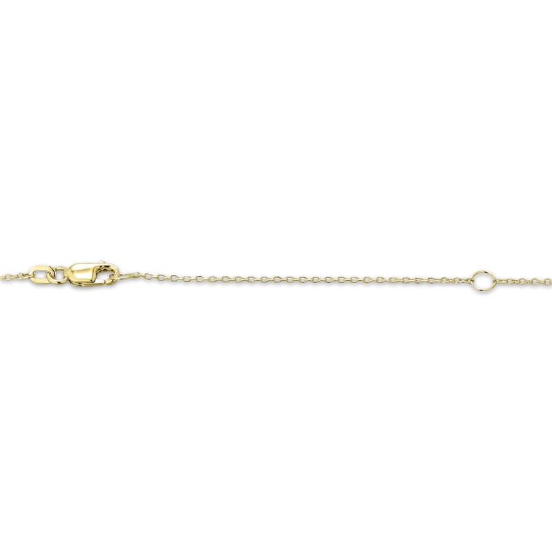 Main Image 4 of "Mrs" Cursive Necklace 14K Yellow Gold 18"