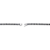 Thumbnail Image 3 of Men's Black Sapphire Tennis Necklace Sterling Silver 20"