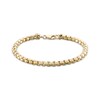 Thumbnail Image 1 of 5mm Rounded Box Chain Bracelet Hollow 10K Yellow Gold 8.5"