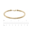 Thumbnail Image 4 of 5mm Rounded Box Chain Bracelet Hollow 10K Yellow Gold 8.5"