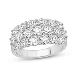 Adore Lab-Grown Diamonds Three-Row Anniversary Ring 3 ct tw 14K White Gold