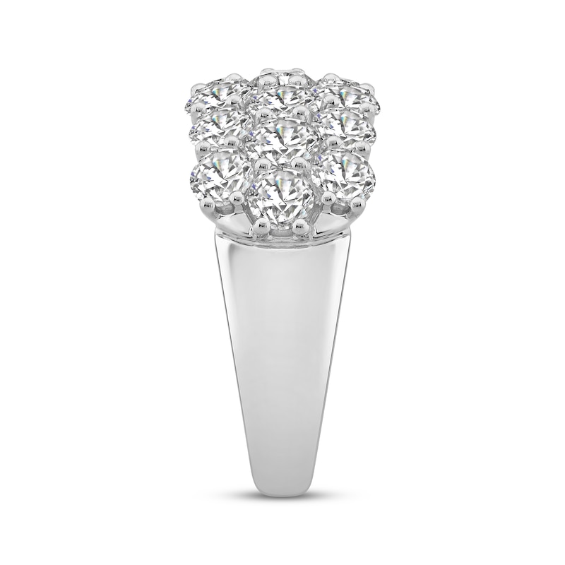 Main Image 2 of Adore Lab-Grown Diamonds Three-Row Anniversary Ring 3 ct tw 14K White Gold