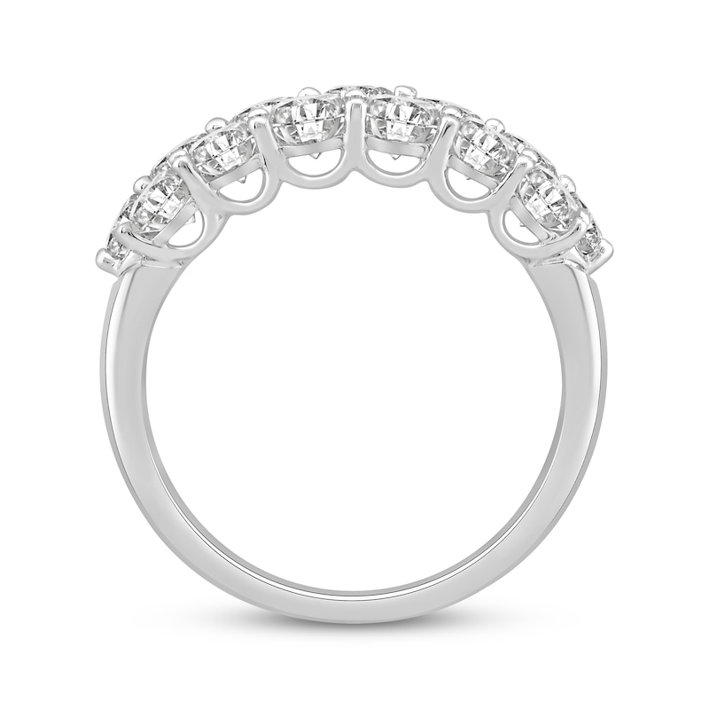 Main Image 3 of Adore Lab-Grown Diamonds Three-Row Anniversary Ring 3 ct tw 14K White Gold