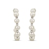 Thumbnail Image 2 of Cultured Pearl J-Hoop Earrings Sterling Silver