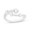 Thumbnail Image 1 of Milestones Lab-Grown Diamond Bypass Ring 1 ct tw 10K White Gold