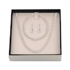 Thumbnail Image 6 of Cultured Pearl Necklace, Bracelet & Earrings Gift Set Sterling Silver