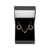 Thumbnail Image 1 of Bead Necklace & Hoop Earring Gift Set 10K Yellow Gold