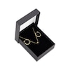 Thumbnail Image 2 of Bead Necklace & Hoop Earring Gift Set 10K Yellow Gold