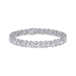 KAY Lab-Grown Diamonds Marquise, Pear & Round-Cut Tennis Bracelet 15 ct tw 14K White Gold 7"