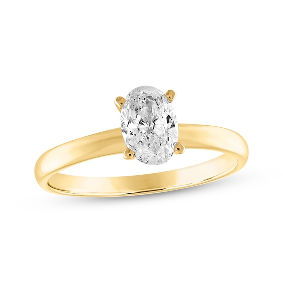 Adore Oval-Cut Diamond Solitaire Engagement Ring 1/2 ct tw 14K Gold (I/I2