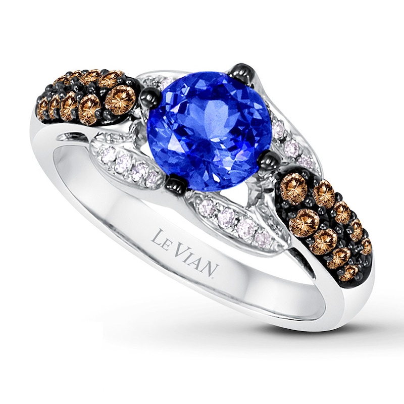 Main Image 1 of Le Vian Tanzanite Ring 3/8 ct tw Diamonds 14K Vanilla Gold