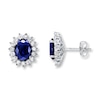 Thumbnail Image 0 of Blue Cubic Zirconia Sterling Silver Earrings