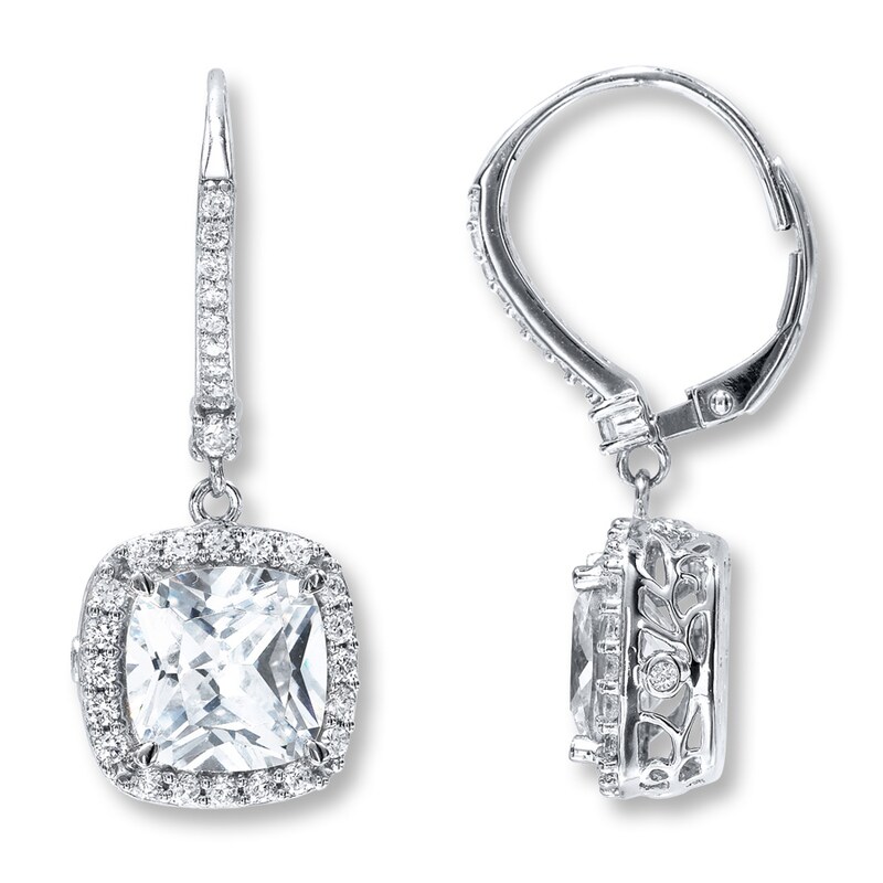 Main Image 1 of Cubic Zirconia Earrings Sterling Silver