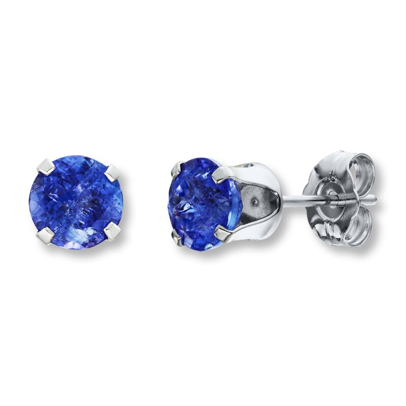 Main Image 1 of Tanzanite Earrings Sterling Silver