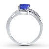 Thumbnail Image 1 of Tanzanite Ring Diamond Accents Sterling Silver