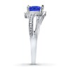 Thumbnail Image 2 of Tanzanite Ring Diamond Accents Sterling Silver