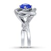 Thumbnail Image 3 of Tanzanite Ring Diamond Accents Sterling Silver