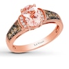 Le Vian Morganite Ring 1/4 ct tw Diamonds 14K Strawberry Gold