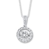 Thumbnail Image 1 of Unstoppable Love Natural White Topaz Sterling Silver Necklace