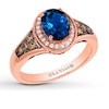 Thumbnail Image 1 of Le Vian Blue Topaz 1/4 ct tw Diamonds 14K Strawberry Gold