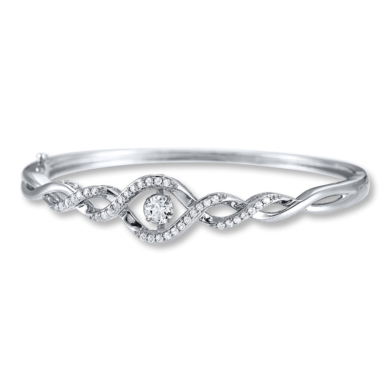 Main Image 1 of Unstoppable Love Bracelet White Topaz Sterling Silver