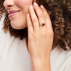 Thumbnail Image 4 of Garnet Ring White Topaz Sterling Silver