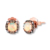 Thumbnail Image 1 of Le Vian Opal Earrings 1/8 ct tw Diamonds 14K Strawberry Gold