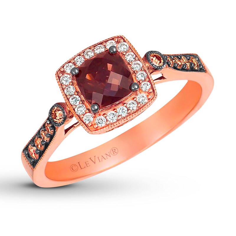 Le Vian Chocolate Quartz Ring 1/5 ct tw Diamonds 14K Gold