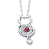 Thumbnail Image 1 of Unstoppable Love Necklace Lab-Created Ruby Sterling Silver
