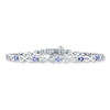 Thumbnail Image 0 of Tanzanite Infinity Bracelet 1/8 ct tw Diamonds Sterling Silver