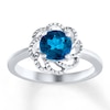 Blue Topaz Ring Sterling Silver