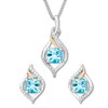 Thumbnail Image 1 of Blue Topaz & Diamond Gift Set