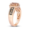 Le Vian Morganite Ring 5/8 ct tw Diamonds 14K Strawberry Gold