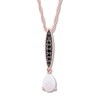 Thumbnail Image 0 of Lab-Created Opal Necklace 1/15 ct tw Diamonds 10K Rose Gold