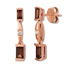 Thumbnail Image 0 of Le Vian Chocolate Quartz Earrings with Diamonds 14K Gold