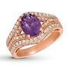 Thumbnail Image 1 of Le Vian Grape Amethyst Ring 3/4 ct tw Nude Diamonds 14K Gold